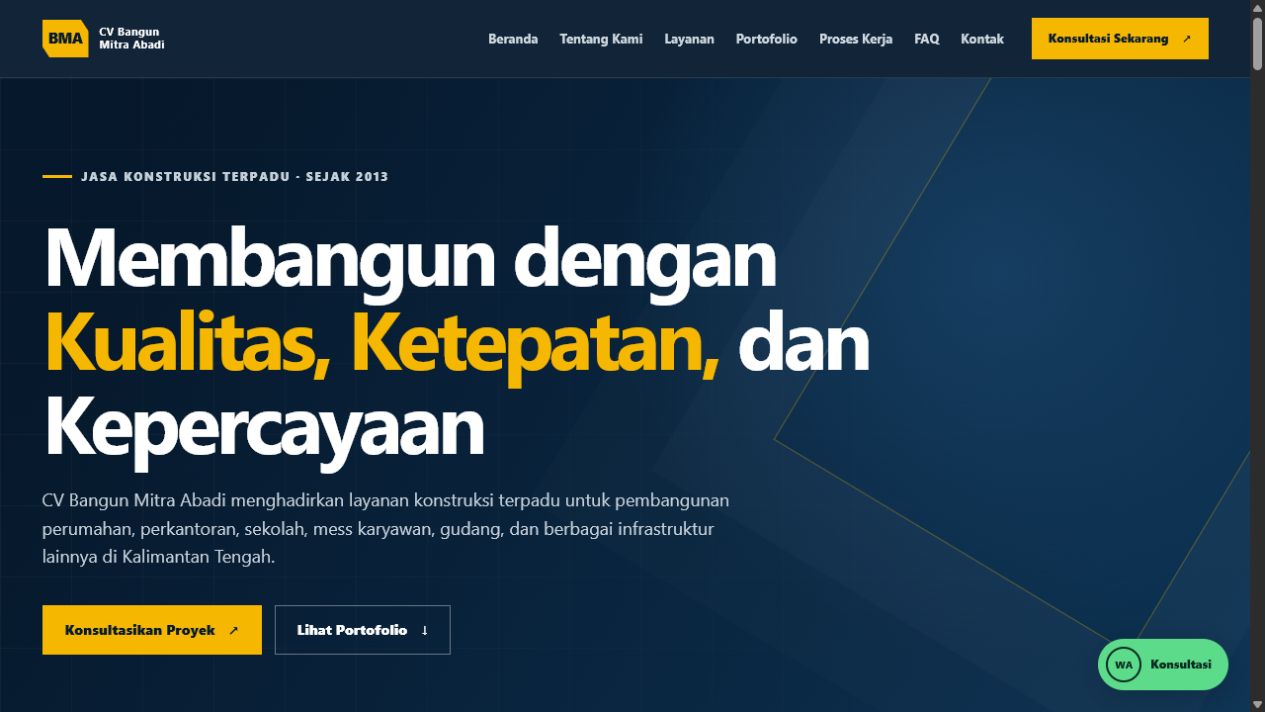 Preview BMA Abadi Construction