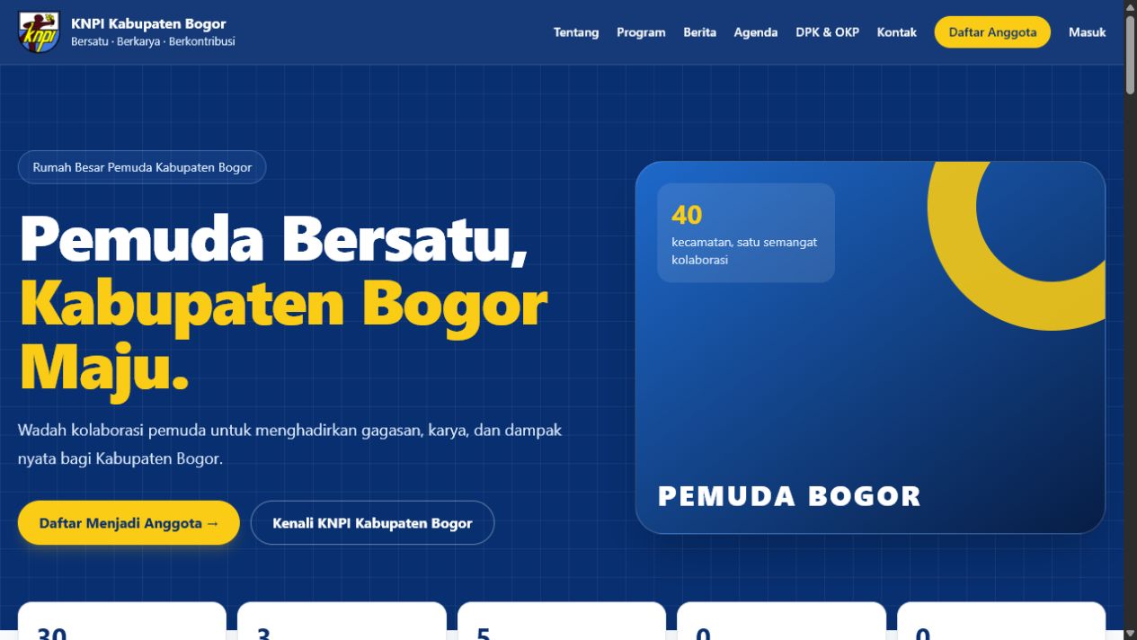 Preview KNPI Kabupaten Bogor